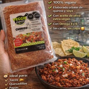 Chorizo a base de Quinoa con soya 450 grs