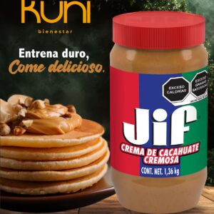 Crema de cacahuate cremoso jif 1,36kg