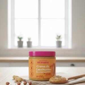 Crema de cacahuete  amaranto y chia 200g