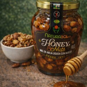 Miel de abeja con nueces